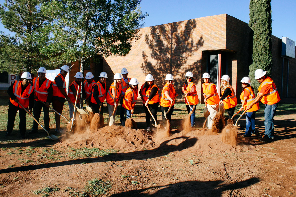 Groundbreaking of new campus- May 2017. Courtesy Photo