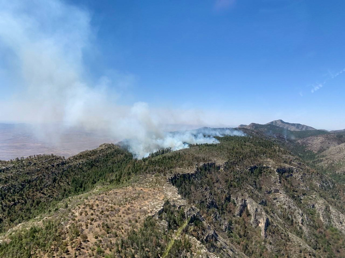 Aerial overview of Dog Fire, 5/25. Credit: NPS