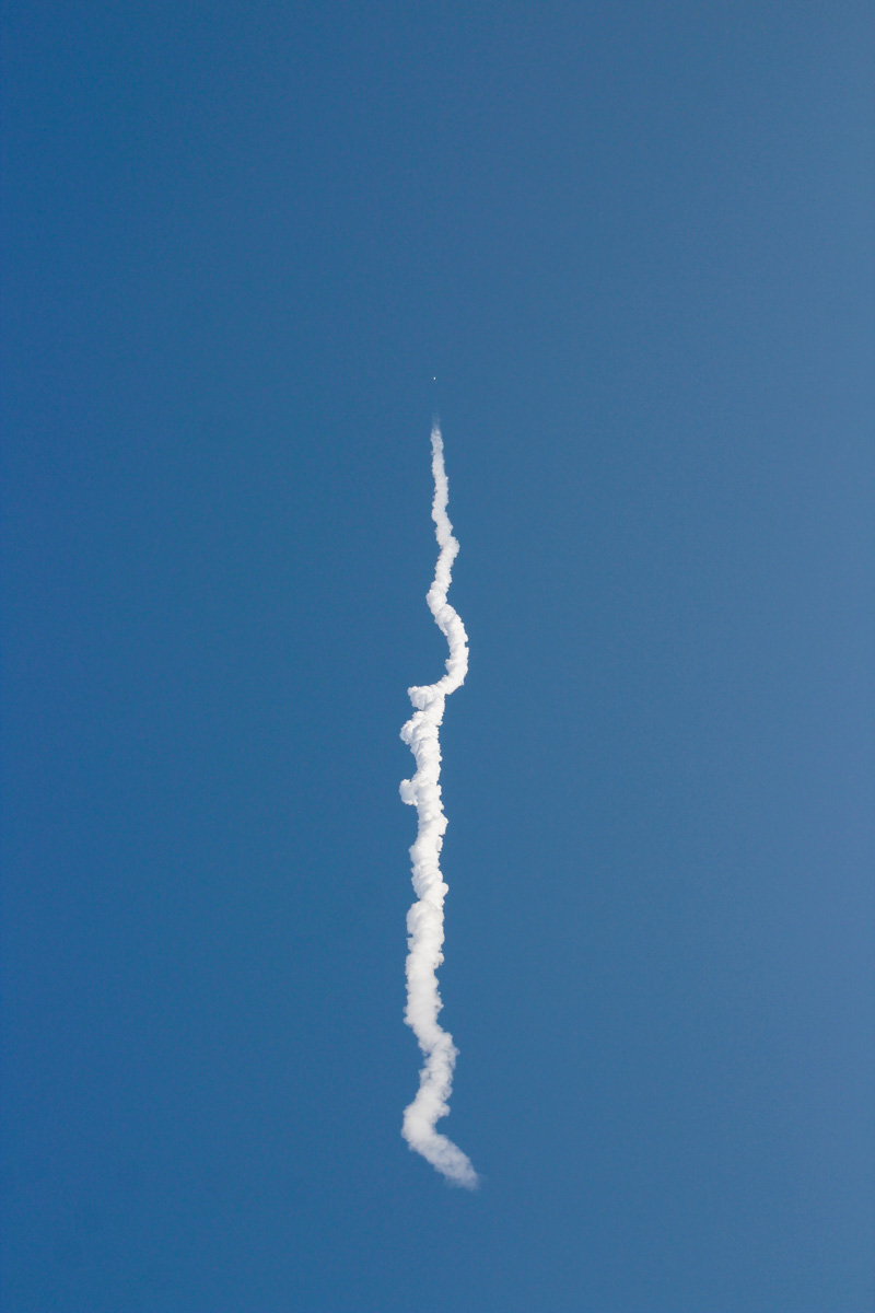 New Shepard plume over West Texas. (VHA-Photo/LM)