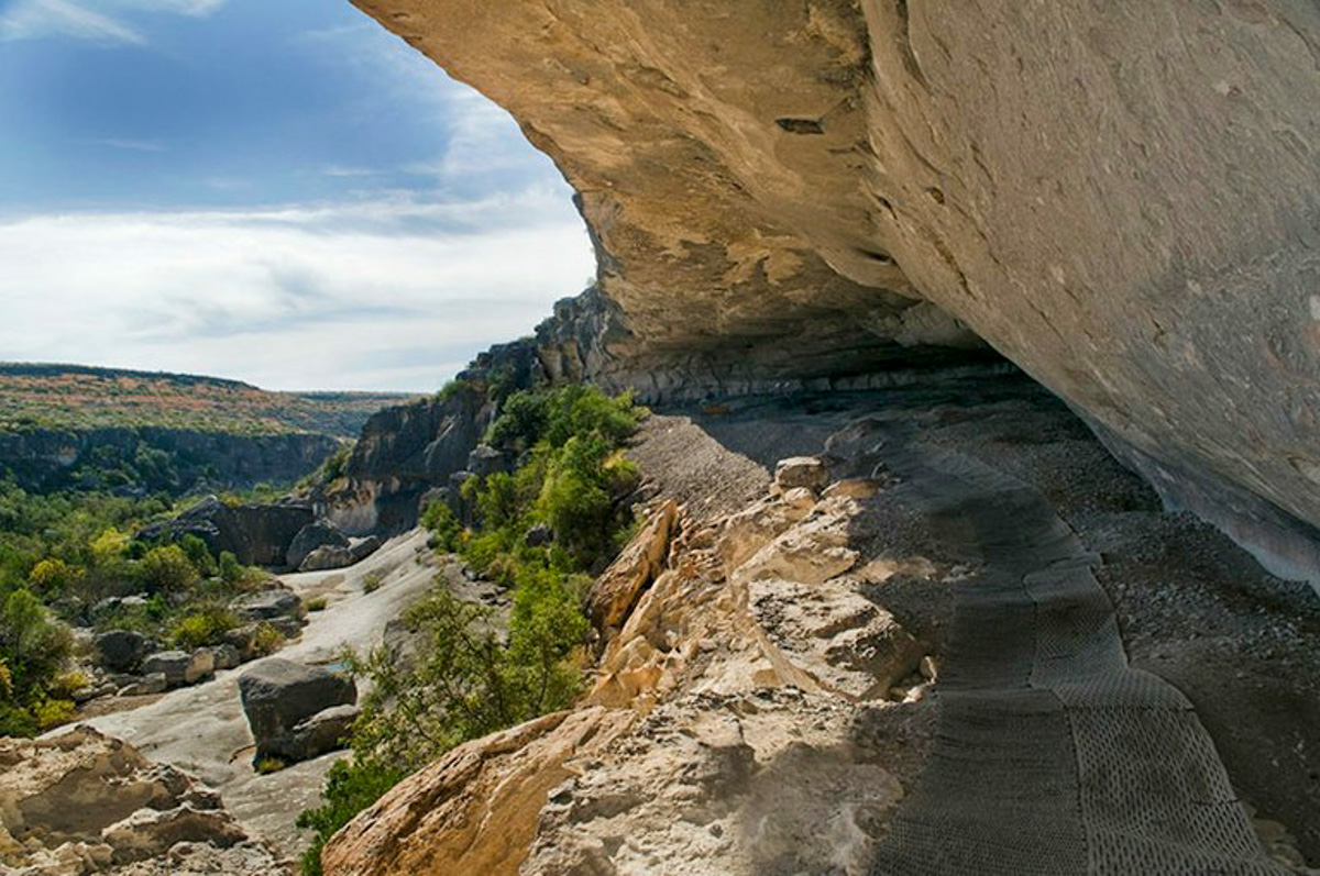 Texas Parks & Wildlife photograph. Women activists were central in creating the Texas state-parks system a century ago, and have continued to make profound contributions. Jane Sibley, from an Alpine ranching family, was an arts patron and nature lover who advocated for years for the creation of Seminole Canyon State Park, pictured above, which preserves world-class ancient rock art. 